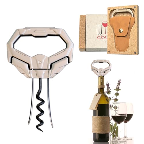 Diamond 3-in-1 Ah So Wine Opener & Two Prong Cork Remover | Vintage Cork Saver,3-in-1 Function,Durable Steel Progss,Effortless Uncorking,Gift Box Included - color: Diamond
