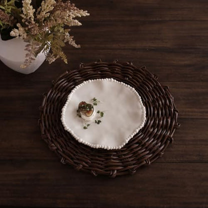 Beatriz Ball VIDA Alegria Salad Plate Set of 4 (Sand) - style: VIDA Alegria Salad Plate Set of 4 (Sand)