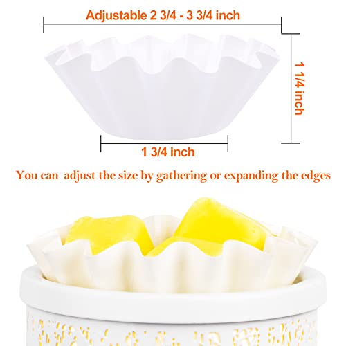 Wax Melt Warmer Liners Reusable & Leakproof Candle Warmer Liners Wax Tray for Scented Wax,Electric Wax Warmers, Plug in Warmers, Candle Warmer,Wax Melter and Wax Burner (White, 100PCS) - color: White, size: 100PCS