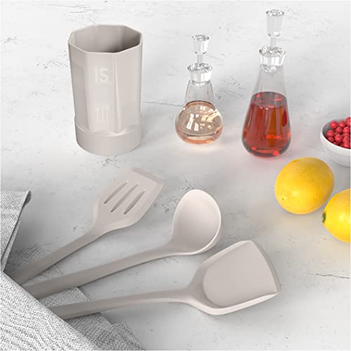 AOTHOD Silicone Cooking Utensils Set - 446°F Heat Resistant Kitchen Utensils,Turner Tongs,Spatula,Spoon,Brush,Whisk,Kitchen Utensil Gadgets Tools Set for Nonstick Cookware,Dishwasher Safe (BPA Free) - color: Khaki