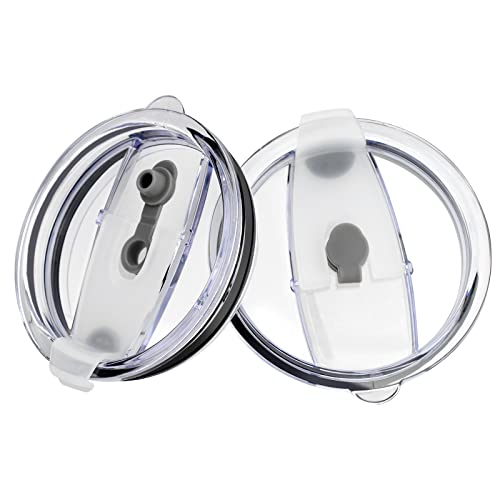 Sursip 3.6-Inch Replacement Lids for 30/40 oz Wide-Mouth Stainless Steel Insulated Tumblers (Fits 3.6" Diameter), Spill-Proof, Travel Coffee Cup Mug Cover, BPA-Free-2-Pack