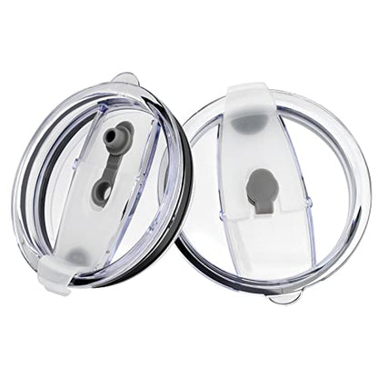 Sursip 3.6-Inch Replacement Lids for 30/40 oz Wide-Mouth Stainless Steel Insulated Tumblers (Fits 3.6" Diameter), Spill-Proof, Travel Coffee Cup Mug Cover, BPA-Free-2-Pack