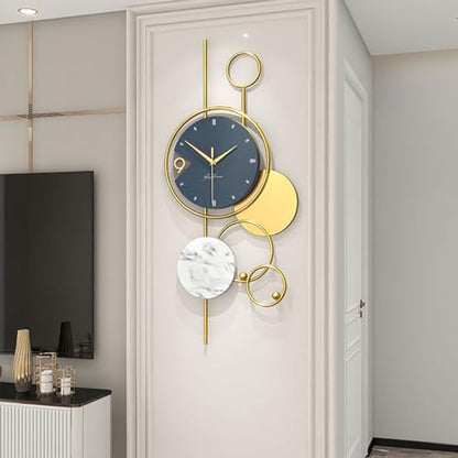 Large Wall Clock Modern Wall Clocks for Living Room Decor Metal Wall Clock Decorative Silent Non Ticking Quartz Clocks Battery Operated 30inch