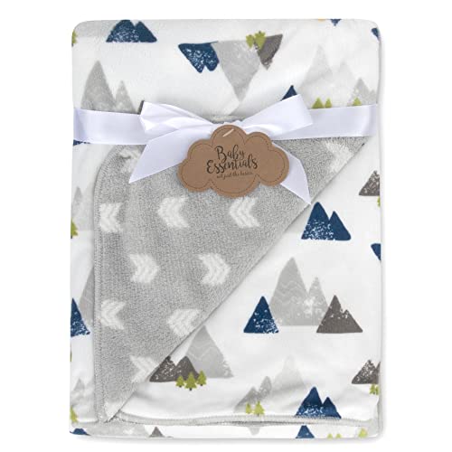 Sherpa Fleece Baby Blankets for Boys and Girls – Colorful, Reversible Baby Blankets for Newborns, Infants, Toddlers, and Nursery (Mountains & Arrows) - color: Mountains & Arrows