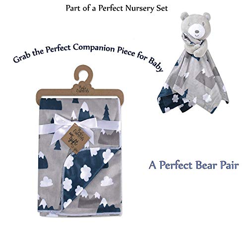 Baby Essentials Sherpa Fleece Baby Blanket 35x30 – Super Soft, Warm Reversible Baby Blankets for Newborns, Infants, Toddlers, and Nursery - color: Snowcap Mountain