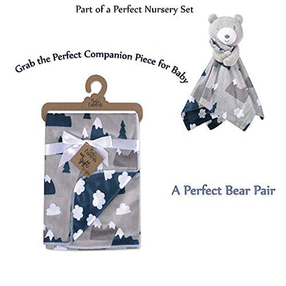 Baby Essentials Sherpa Fleece Baby Blanket 35x30 – Super Soft, Warm Reversible Baby Blankets for Newborns, Infants, Toddlers, and Nursery - color: Snowcap Mountain