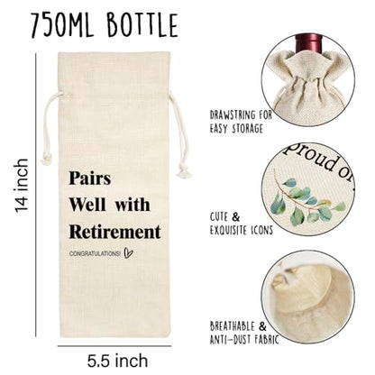 Funny 2026 Retirement Gifts for Women Men | Retirement Wine Glass Retired Free and Fabulous, Funny Birthday Gifts for Retired Friends Teacher Boss Nurses Friends