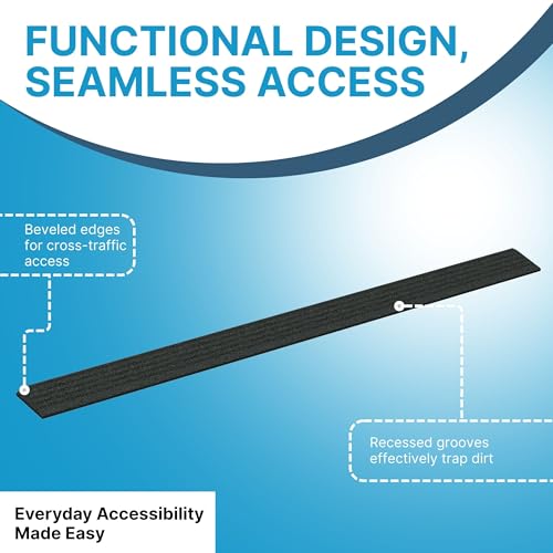 EZ-ACCESS Transitions Angled Entry MAT, Black, .5-in - color: Black, size: 0.5 Inches