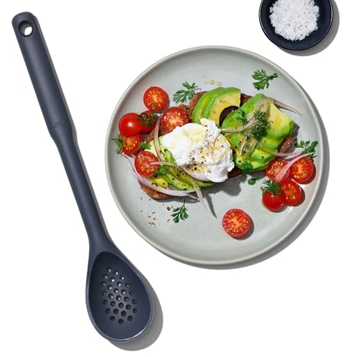 OXO Good Grips Silicone Slotted Spoon, us:one Size, Peppercorn - style: Slotted Spoon