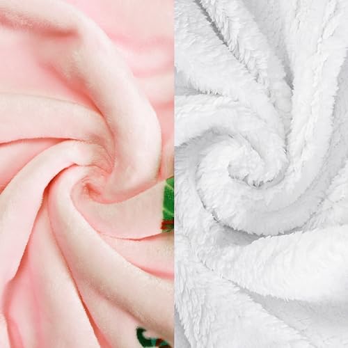 Catalonia Christmas Dwarfs Sherpa Throw Blanket, Xmas Theme Throws, Plush Fleece Couch Blanket, Super Soft, Comfy, Cozy, Fluffy, Ugly - color: Xmas Elf Pink, size: 50"x60"