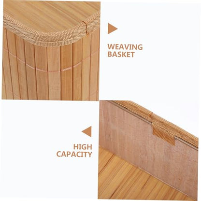 POPETPOP 3pcs Woven Wicker Storage Baskets Natural Material Nesting Bins for Bedroom Bathroom Laundry Room Kitchen Versatile Small Organizers