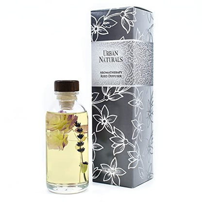 Garden Lavender Reed Diffuser Oil Set with Reed Sticks – Calming, Herbal Fragrance - Made in The USA - color: Garden Lavender
