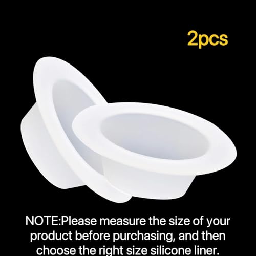 ASAWASA 2 Pcs Wax Warmer Silicone Liner, No Mess, No Scrape Way to Remove Scented, Long Lasting ，Reusable,1.97 inch in bottom diameter Plug in Wax Warmer (Small and medium-size 2pcs) ﻿ - style: 1.97 inch in bottom size
