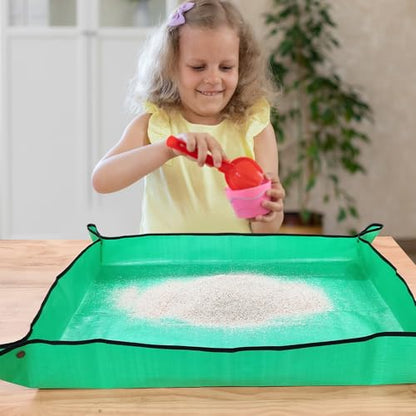 FANTIAN Repotting Mat for Indoor Plants, 29.5" X 39.4" Waterproof Succulent Potting Mat, Foldable Reusable Soil Change Mat Gardening Planting Mat - Gifts for Plant Lovers - size: 29.5" X 39.4"