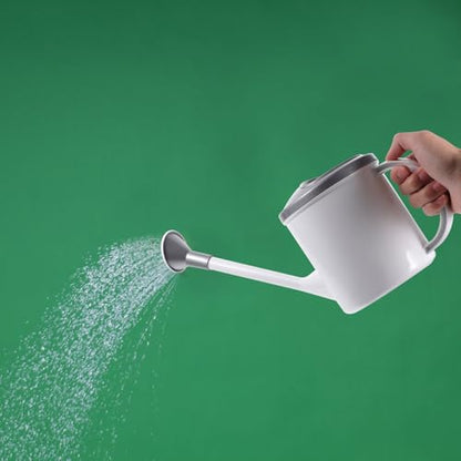 Indoor Long Spout Watering Can for Plants Ergonomic Handle Gardening Kettle Tool Large Opening Sprayer Pot for Office Home Garden Glacier Gray
