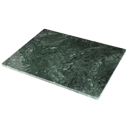Green Marble Cutting Board for Kitchen, 20 x 16 Inch Large Marble Pastry Slab, Green Stone Cutting Board for Dough Kneading, Baking, Rolling, Cheese - color: Green, size: 20"L x 16"W