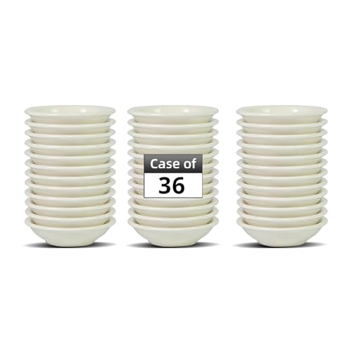 Stoneware Narrow Rim Commercial Grade Dinnerware, America White, Fruit 4.5oz, Case of 36 - color: America White, size: Fruit 4.5oz