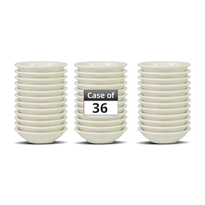 Stoneware Narrow Rim Commercial Grade Dinnerware, America White, Fruit 4.5oz, Case of 36 - color: America White, size: Fruit 4.5oz