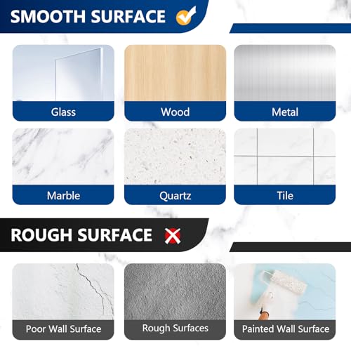 4 Pack Shower Shelf Adhesive Replacement, No Drilling Transparent Adhesive Hooks Stickers, Strong Wall Hook Strip for Shower Caddy Basket and Bathroom Shelf, Kitchen Racks (3 Hooks) - color: Transparent-4 Pack