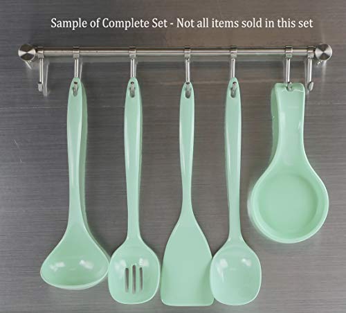 Reston Lloyd Spatula, Turner for Non-stick pans, Heat Resistant, Melamine Utensil with Ergonomic Handle, 11 inch, Set of 6, Calypso Basics, Seafoam - color: Seafoam, size: 100% Melamine Spatula, Set of 6