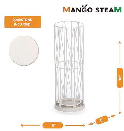 Mango Steam Pluvian™ Soakstone™ Umbrella Holder (Regular, White) - color: White, size: Regular Round