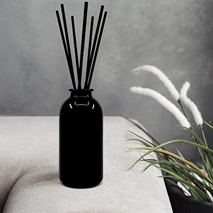 Reed Diffuser Set, Crisp White Linen - Bathroom Shelf Décor - color: Crisp White Linen-black