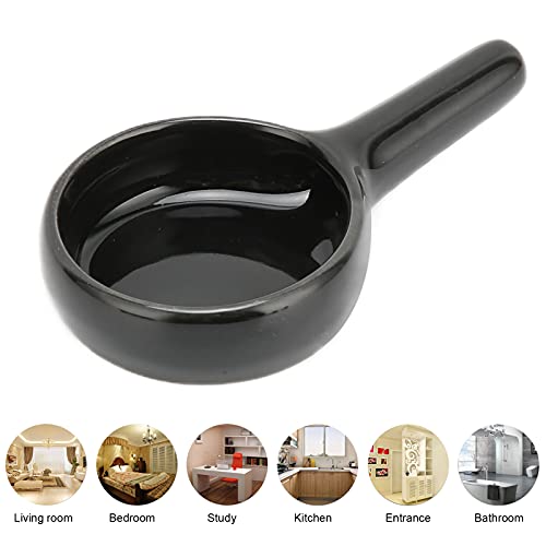 Tealight Wax Warmer Candle Spoon, Shape Replacement Candle Holder for Essential Oil, Aromatherapy Diffuser,Fragrance Incense (Black) - color: Black