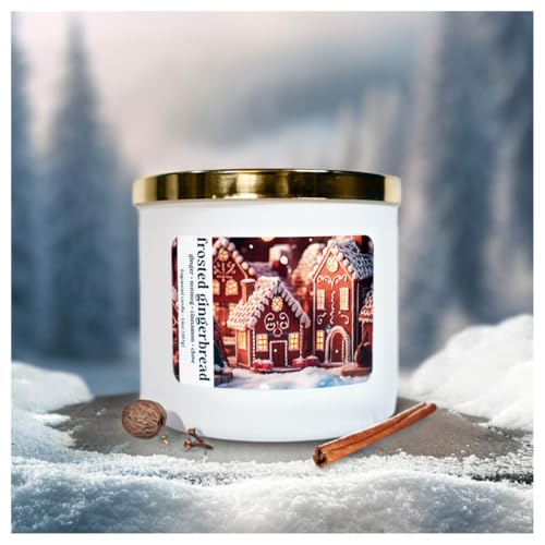 Colonial Candle Frosted Gingerbread Scented Candle, Holiday Scented Candle - Made in The USA - color: Frosted Gingerbread