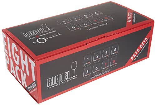 Riedel O Wine Tumbler Cabernet/Merlot Glass, Pay 6 Get 8