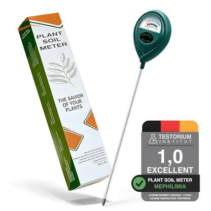 Green Soil Moisture Meter, Soil Tester, Moisture Meter Plants, Soil Moisture Tester, Soil Water Tester for Plants, Plant Moisture Monitor, No Battery Needed - color: GREEN