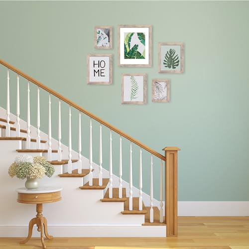 iRahmen 4x6 Picture Frame Set of 4, High Definition Real Glass Smoke Gray Frame, 4 x 6 Wood Photo Frames for Tabletop Display and Wall Mounting - color: Smoke Gray, size: 4X6