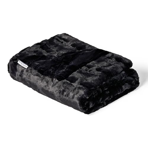 Ultra-Soft Sorbet Throw Blanket, Black, Monster | Silky Smooth Throw with Midweight, Breathable Fabric That's Machine Washable and Perfect for Holiday Gifting - color: Sorbet Black, size: Monster