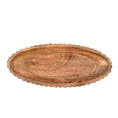 Decorative Bowls Mango Wood Home Decor Home Decorative Centerpiece Centerpiece Bowl for Table (14" x 6" x 2.25")