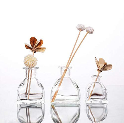 50ml/1.69 Fl Oz Square Glass Diffuser Bottles, DIY Replacement Reed Diffuser Jars, Fragrance Accessories for Diffuser Sets - size: 1.7 Ounces