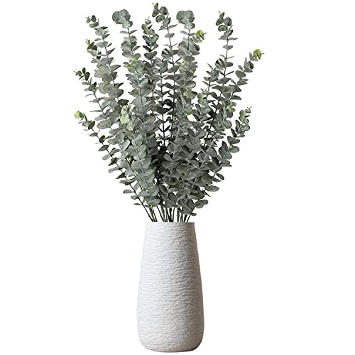 29'' Faux Eucalyptus Branches Spray Artificial Eucalyptus Leaves Long Stems Fake Flower Greenery Tall Plants Real Touch Flowers Eucalyptus for Wedding Bouquet Vase Floral Arrangement Decor 5 Pcs - color: Style #01