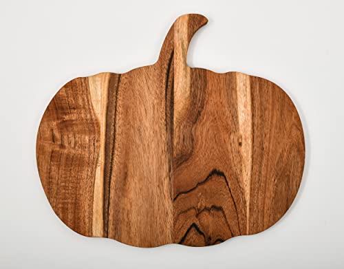 Sophia Art 100% Acacia Wooden Chopping Board, Butcher Block for Vegetables, Cafe and Restaurant, Serving Board,Charcuterie Board Cutting Board, Brown (Pumpkin Board, 12"L x 13"W) - color: Pumpkin Board, 12"L x 13"W