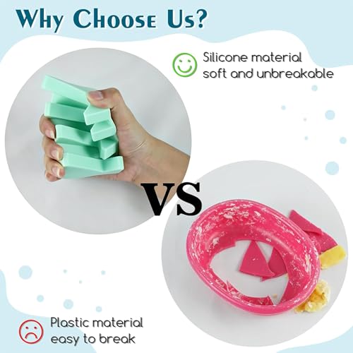 Silicone Soap Dish Self Draining with Suction Cups (Fresh Green,1 Pack) | Waterfall drainage design drains fast to keep soap dry silicone soap saver with reusable suction cups for bathroom & kitchen - color: Xp-fresh Green, size: 1