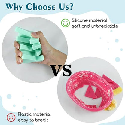 Silicone Soap Dish Self Draining with Suction Cups (Fresh Green,1 Pack) | Waterfall drainage design drains fast to keep soap dry silicone soap saver with reusable suction cups for bathroom & kitchen - color: Xp-fresh Green, size: 1