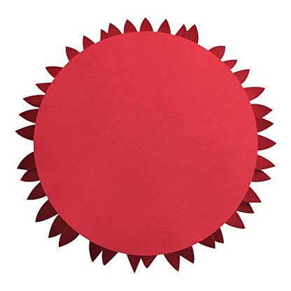 Contempo Lifestyles 3D Daisy & Sunflower Decorative Pillow - Couch & Bed Flower Shaped Pillow (14.5" Flower, 13" Pillow with Insert, Burgundy) - color: Burgundy