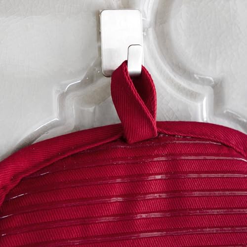 All-Clad Premium Pot Holder & Hot Pad: Heat Resistant to 500 Degrees - 100% Cotton, 10"x6.25" Hot Pad for Kitchen and Barbeque, 4-Pack, Chili - color: Chili, size: 4 Pack