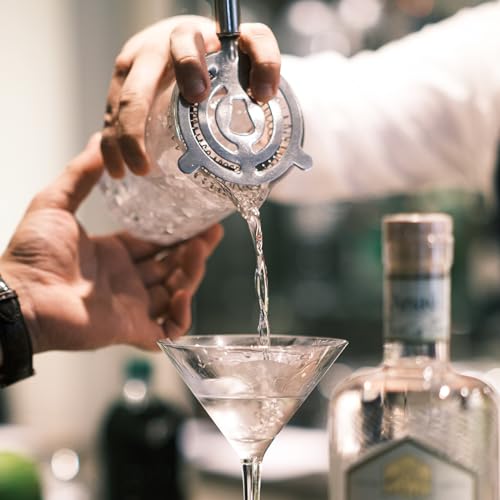 ZPUFAW 6-Piece Cocktail Shaker Set Bartender Kit Drink Shaker Bar Set | 24oz Martini Shaker, Strainer, Muddler, Jigger, Mixing Spoon, Pour Spout, Recipe Guide Stainless Steel Set Housewarming Gift