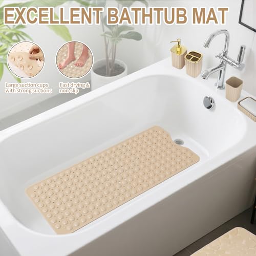 XLHOMO 26PC Bathroom Accessories Set - Gorgeous Beige Bathroom Set, Bathroom Accessory Set, Shower Curtain Set with Bathtub Mats for Shower Tub, Trash Can & Soap Dispenser - size: Bath Set+Bathtub Mat+Shower Curtain&Rugs, style: Beige&Gold
