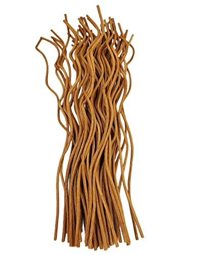 11 inch Wavy Rattan Reed Diffuser Sticks 50PCS Natural Rattan Fragrance Aromatherapy Volatile Replacement RefillEssential Oil Aroma Diffuser Replacements Sticks for own Space (50PCS, Light Brown) - color: Light Brown
