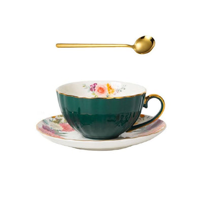 British Multicolor Ceramics Afternoon Tea Coffee Cup Saucer Set Wedding Gift - color: Styles1