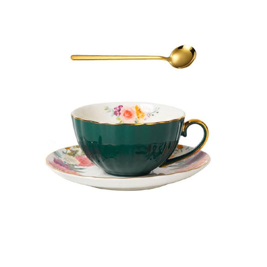 British Multicolor Ceramics Afternoon Tea Coffee Cup Saucer Set Wedding Gift - color: Styles1