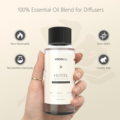 VOCOlinc Hotel Collection Diffuser Oil - Ritz-Carlton - Inspired by Luxury Five Star Hotel Lobby Scent Oil for Waterless Oil Diffusers, Luxurious Scents of Lemon, Bergamot, and Sea Breeze (4.06 OZ)