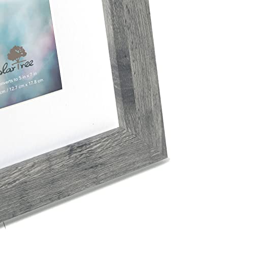 Grey 8x10 Picture Frame set of 3,Display 8x10 without Mat or 5x7 with Mat Wall Gallery Photo Frames - color: Grey, size: 8x10 inches