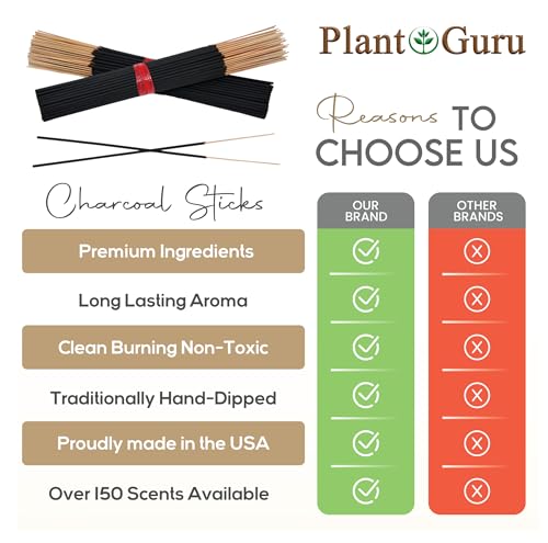 Lemon Eucalyptus Incense Sticks 11" - 1 Bundle 85 to 100 Sticks - Smooth and Clean Long Burn Time, 45 to 60 Minutes. (Pack of 2) - size: 185 Grams - 85 to 100 Sticks (Pack of 2)