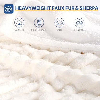 Sealy Electric Blanket Full 72×84, Faux Fur to Sherpa, Beige | Heated Blanket with 10 Heating Levels, 1-12 Hours Auto Off, Overheat Protection, Machine Washable, ETC Certified - color: Beige, size: Full Size 72" x 84"
