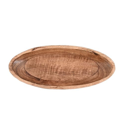Mango Wood Decorative Bowl for Table Centerpiece Dining Living Room Home Kitchen Décor (14" x 6" x 2.3")